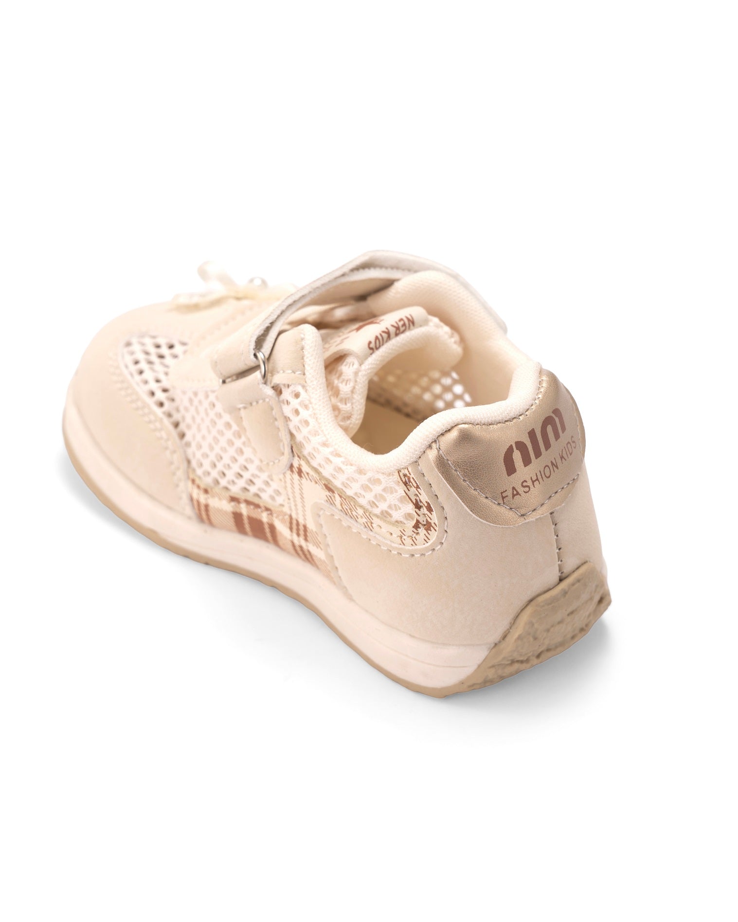 The Little Boo white bow sneakers for kids