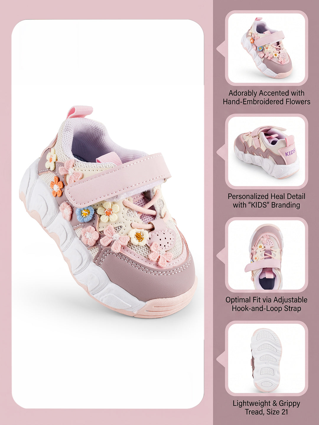 The Little Boo Flower sneakers for kids