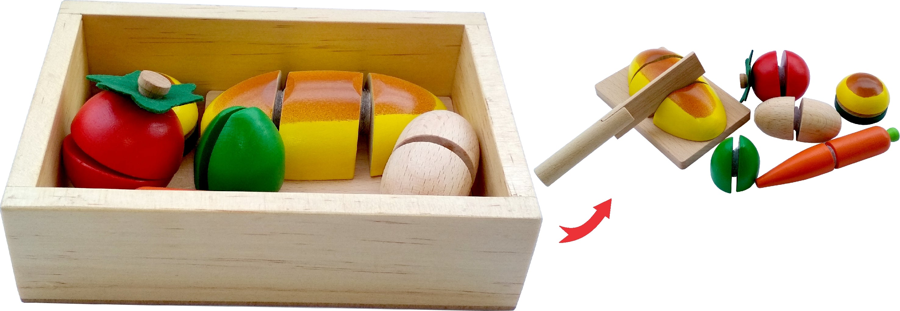 Breakfast cutting tray for kids