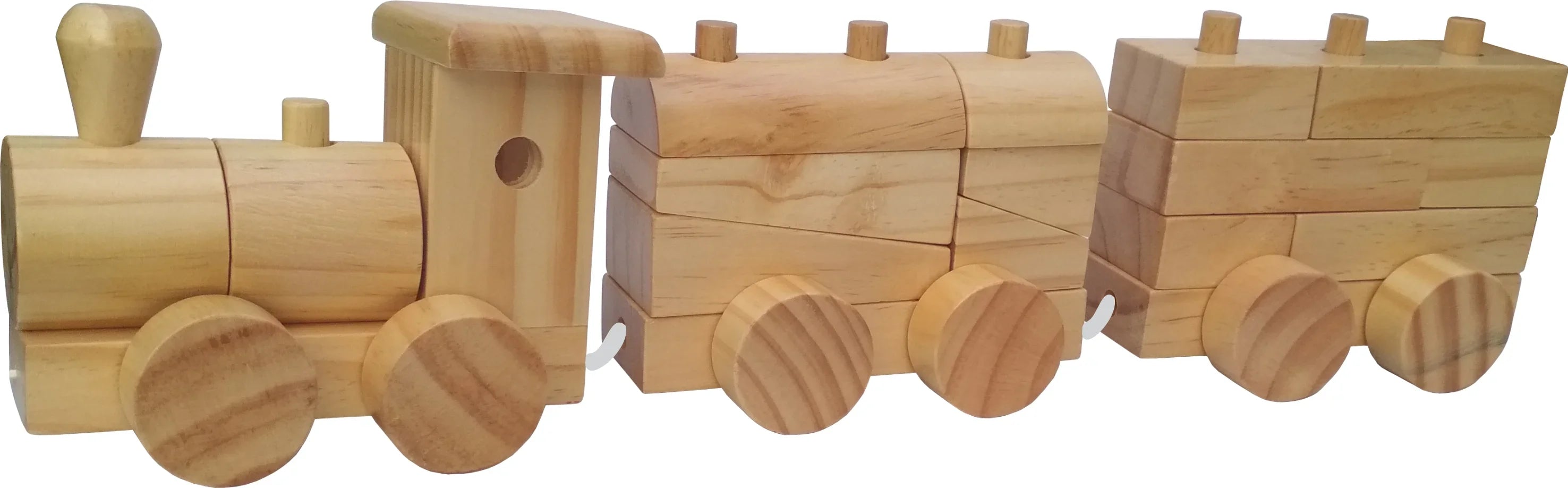Shape Sorting Train- Natural finish