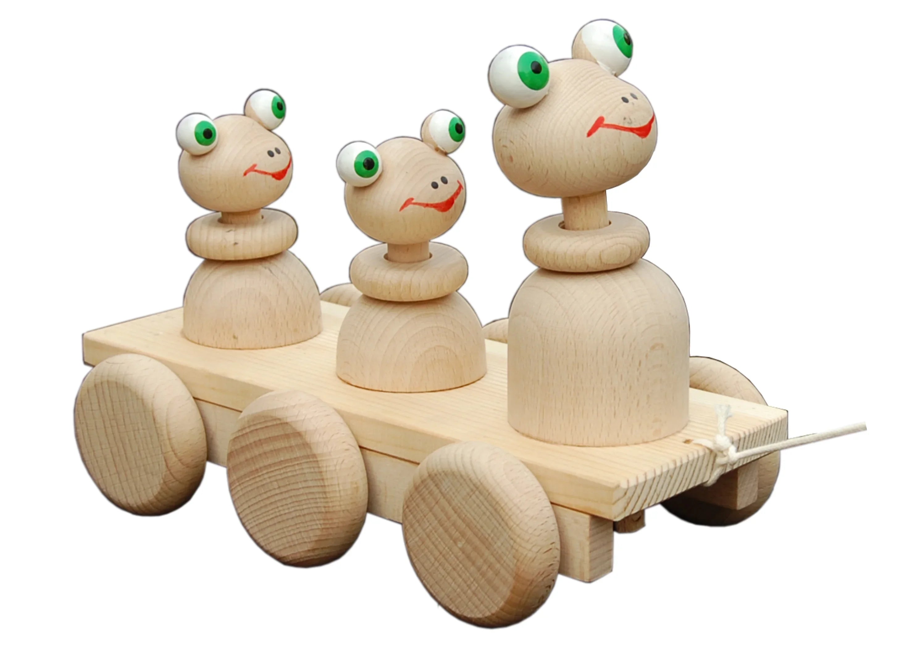 Pull along Frog family