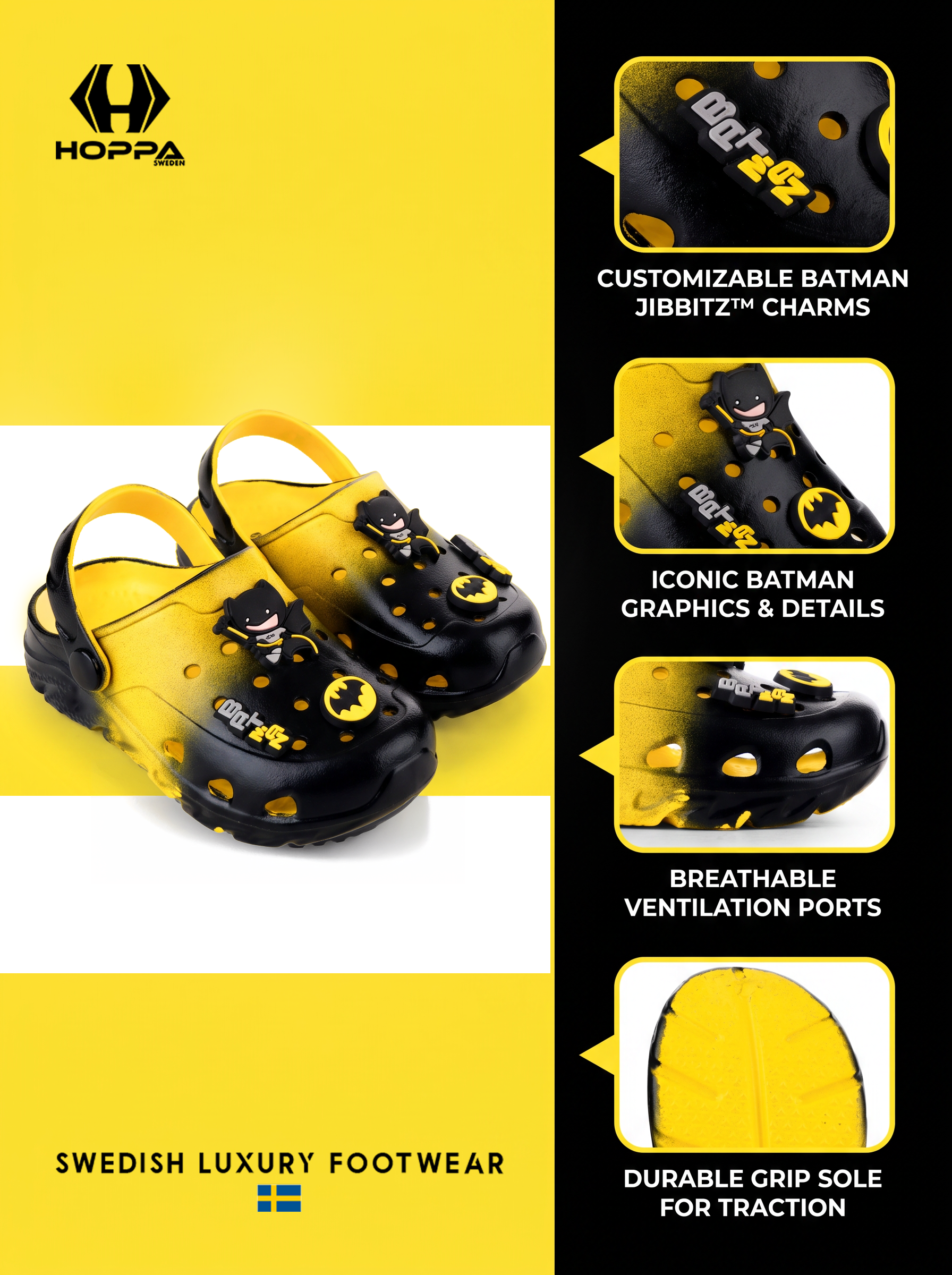 BATMAN KIDS CLOGS