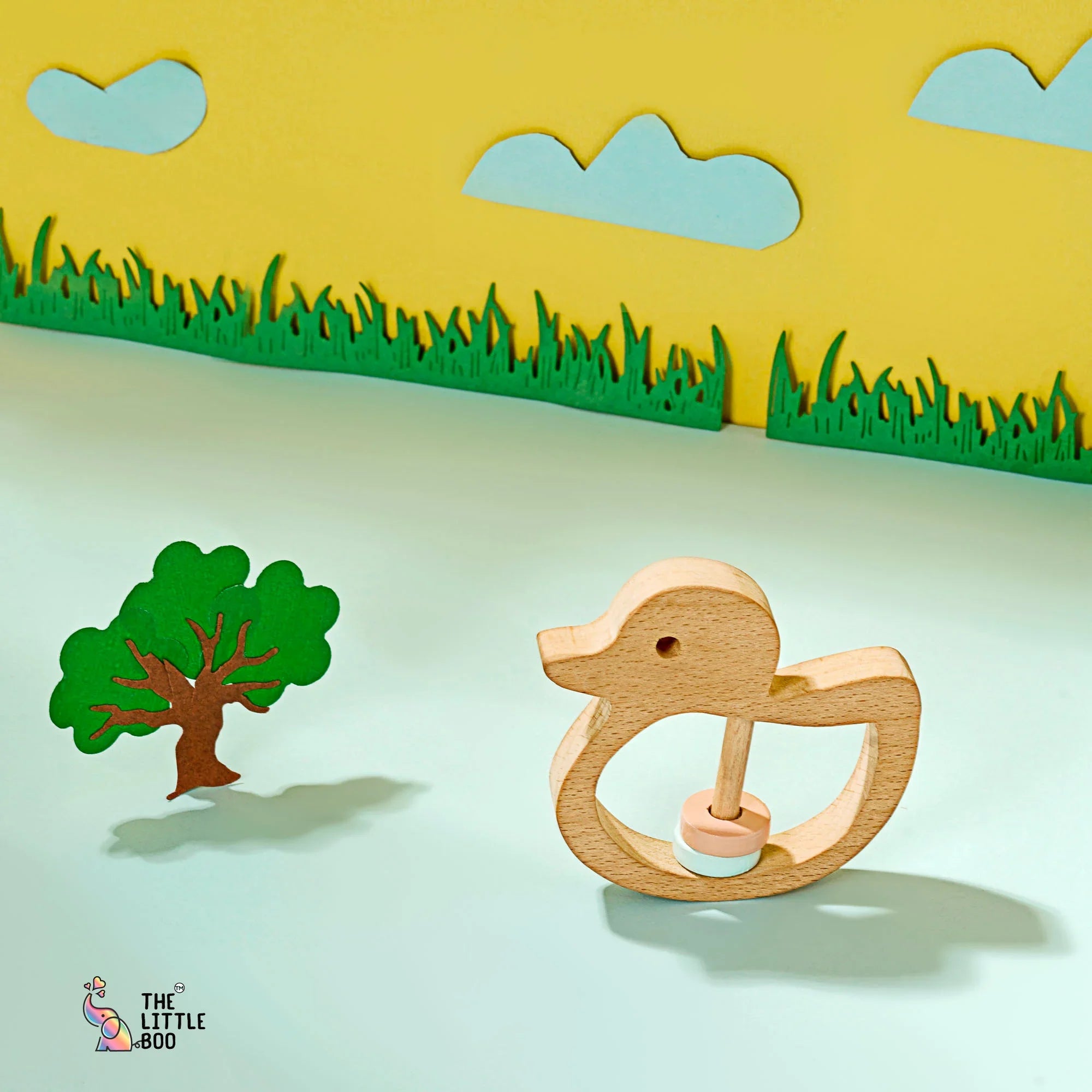 Wooden Duck Rattle