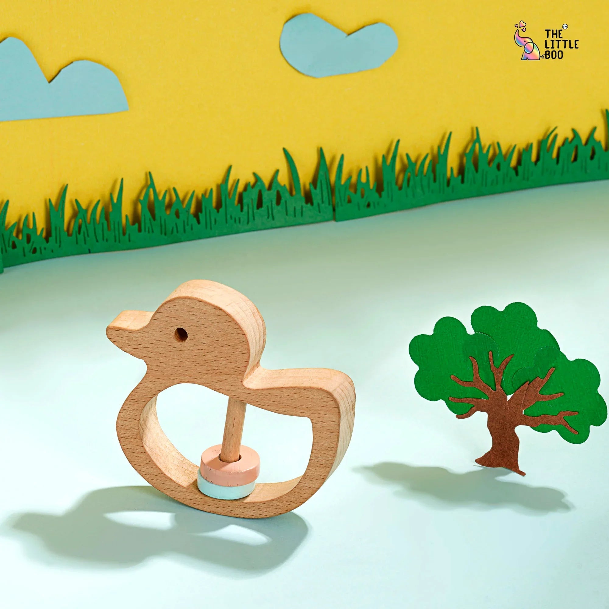 Wooden Duck Rattle