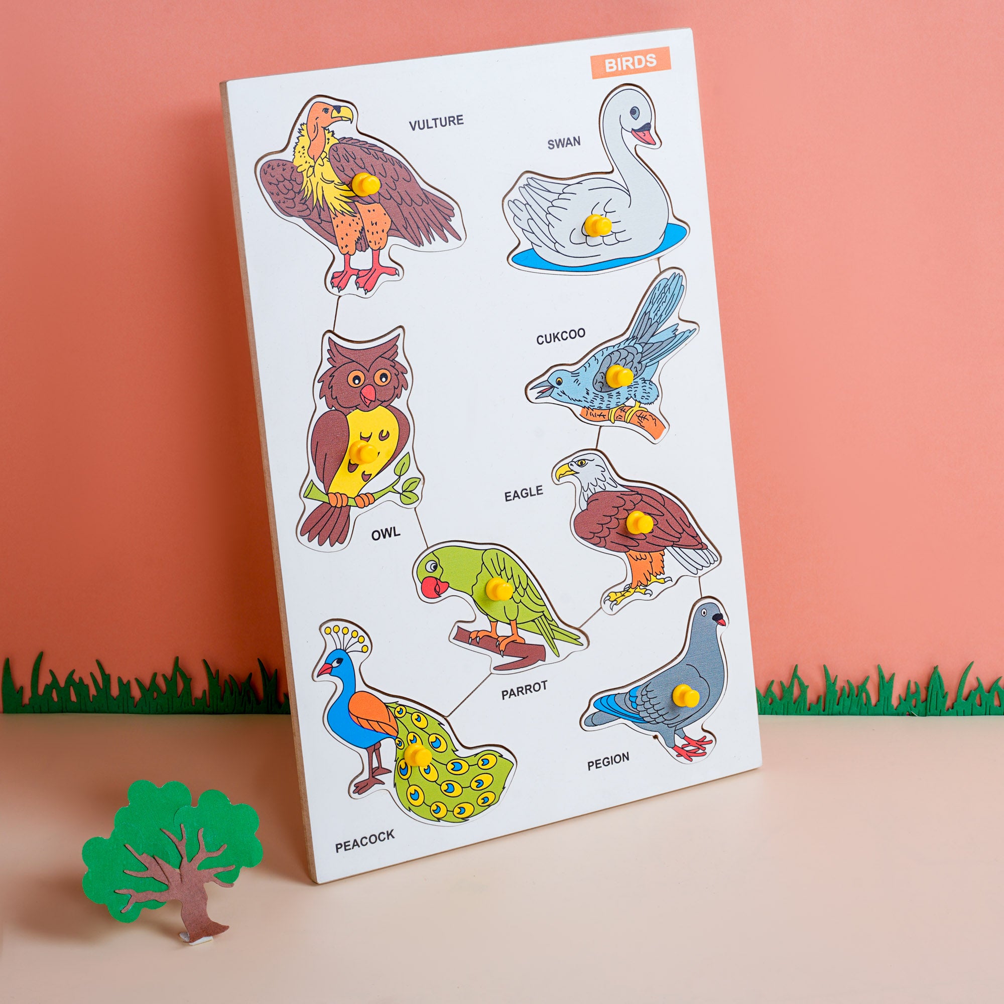 Wooden store bird puzzle