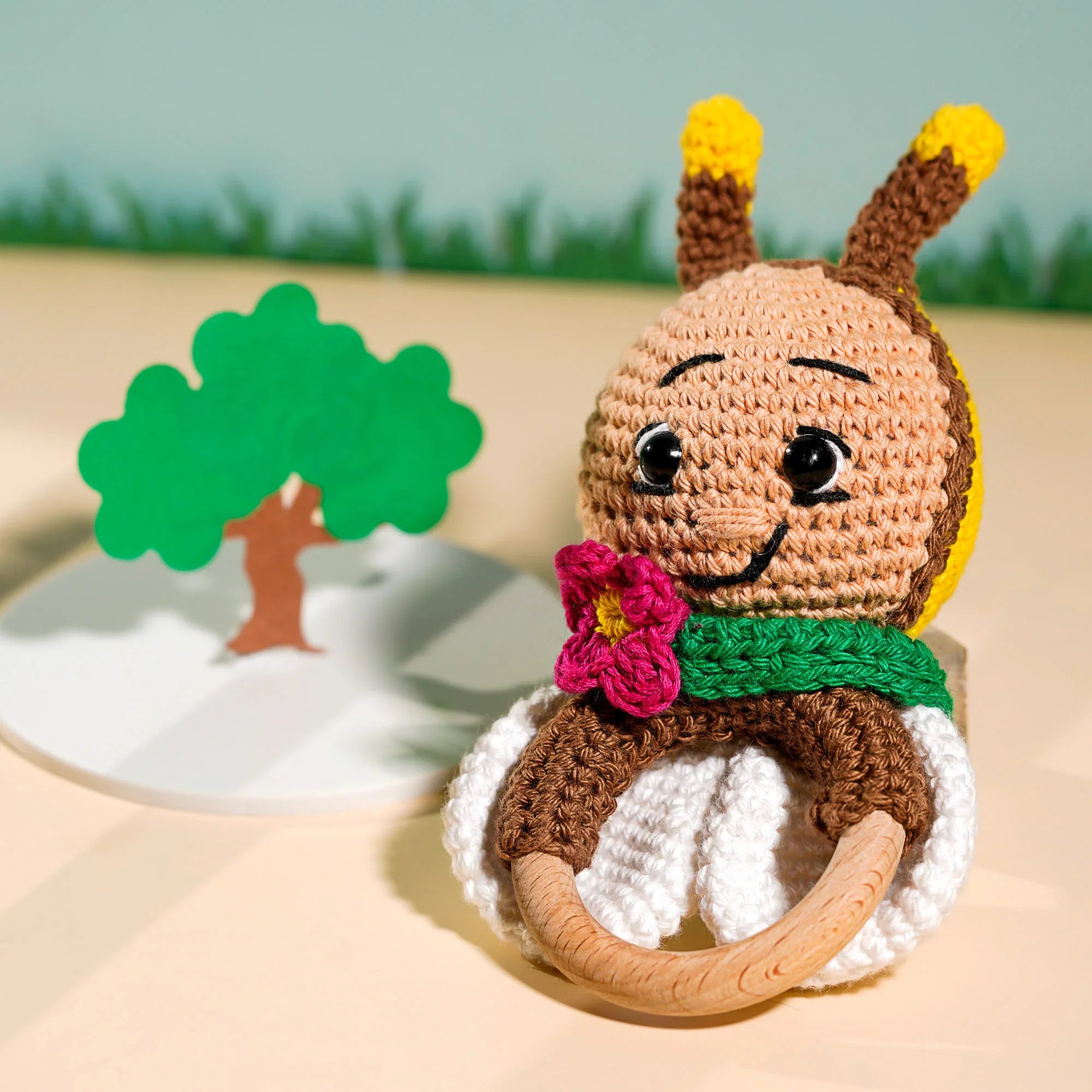 Butterfly Crochet Rattle