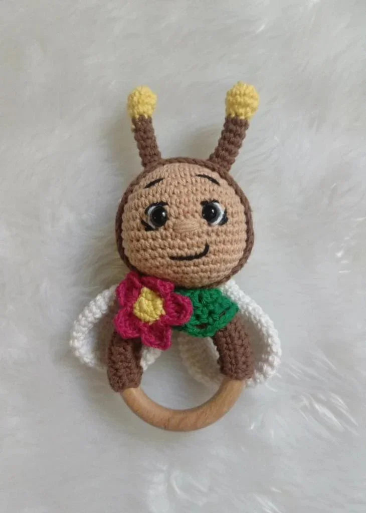 Butterfly Crochet Rattle