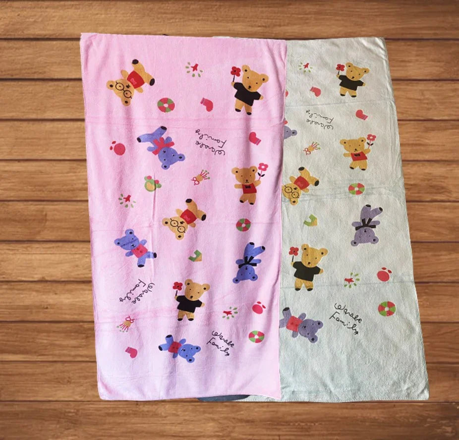 Kids Towel Pooh Print | The Little Boo