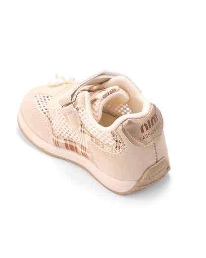 The Little Boo white bow sneakers for kids