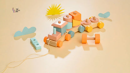 Pull along block train