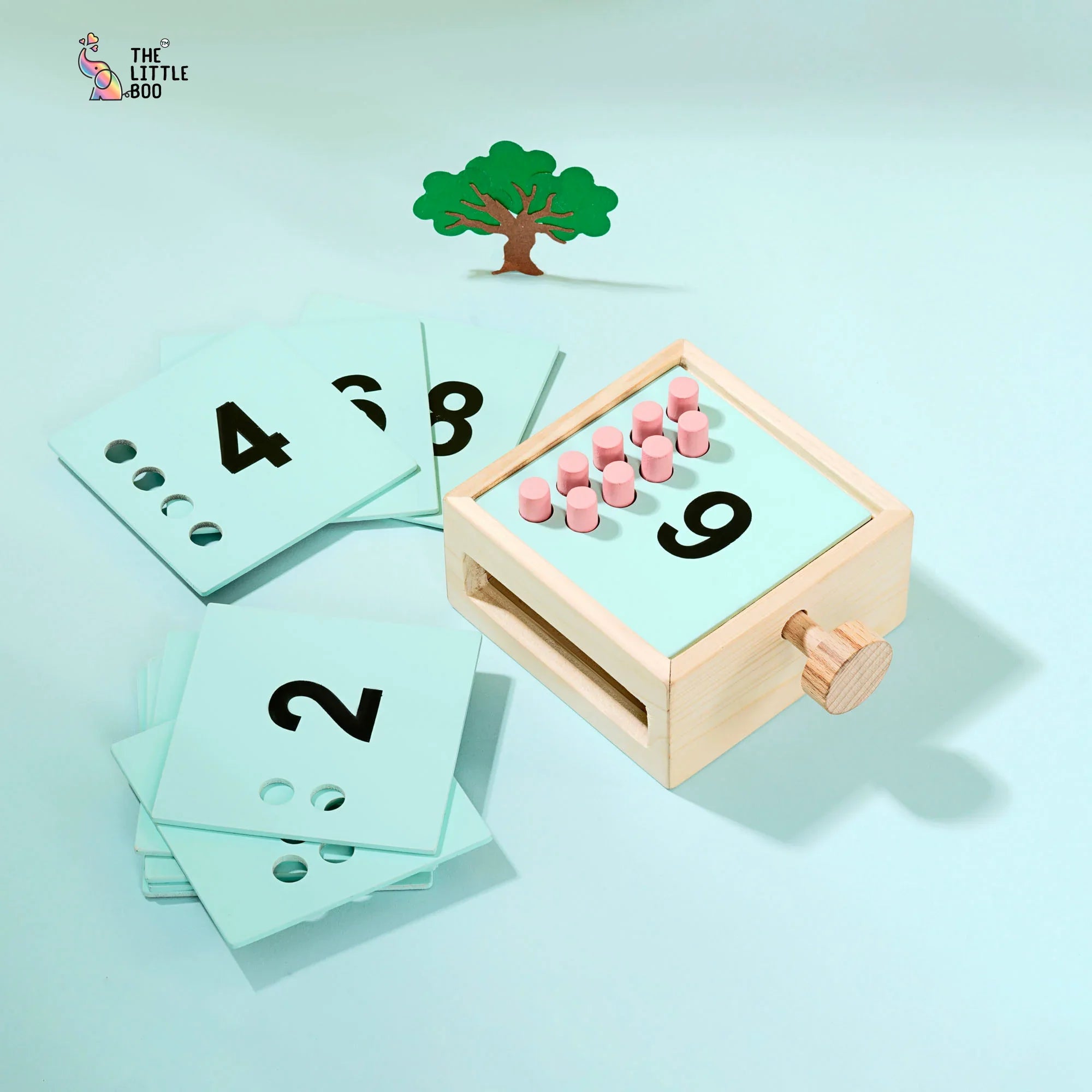 Wooden Peg Counter โ The Little Boo India