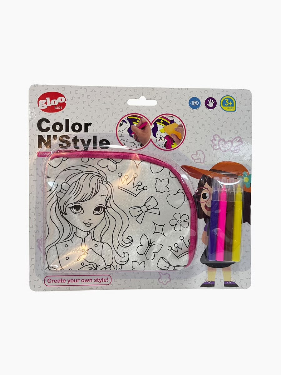 DIY coloring pouch