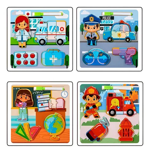 Wooden professional puzzles