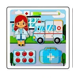 Wooden professional puzzles